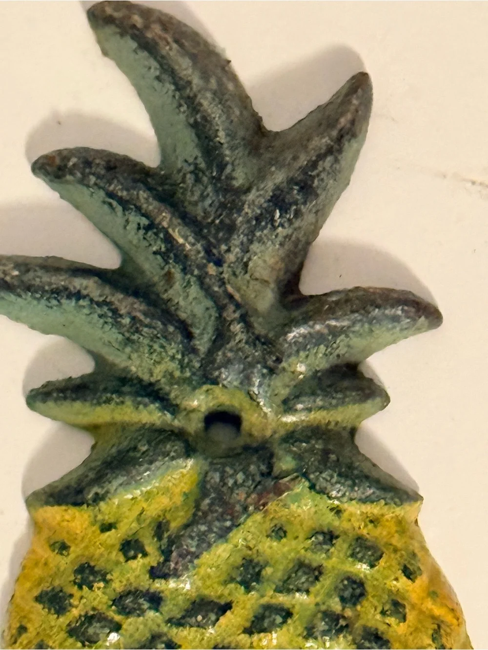 Tropical Pineapple Wall Hook - Yellow and Green